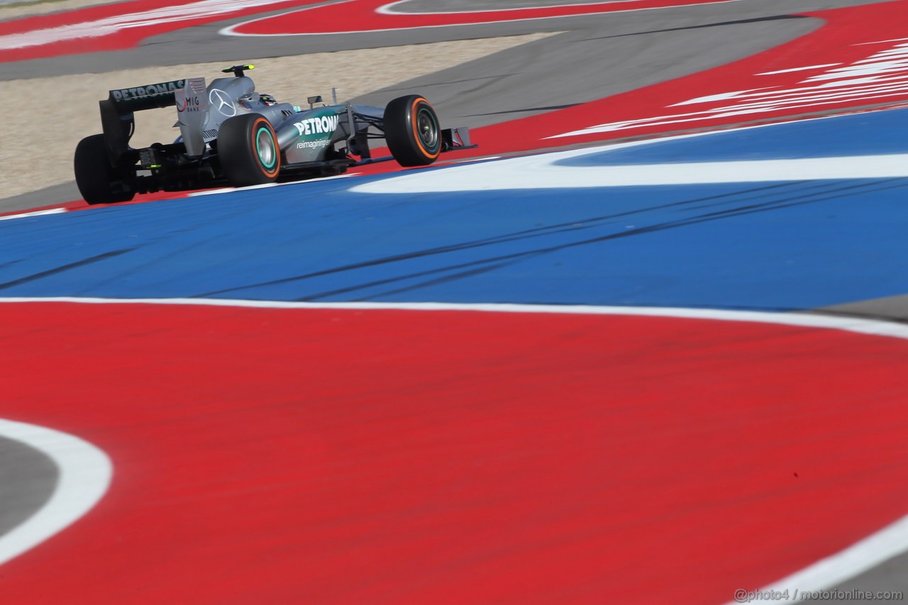 GP USA, 15.11.2013- Prove Libere 1, Lewis Hamilton (GBR) Mercedes AMG F1 W04 