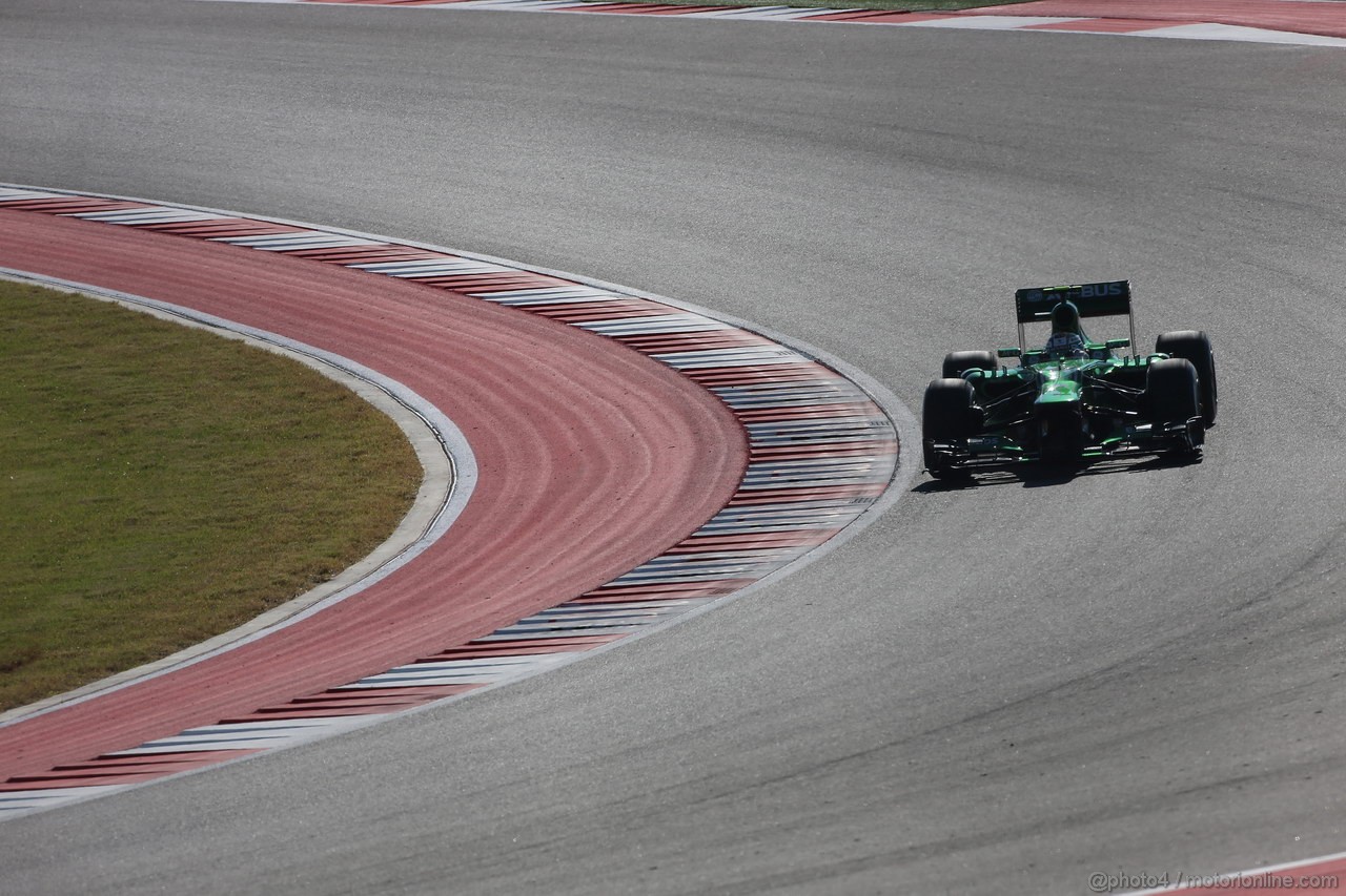 GP USA, 15.11.2013- Prove Libere 2, Giedo Van der Garde (NED), Caterham F1 Team CT03 