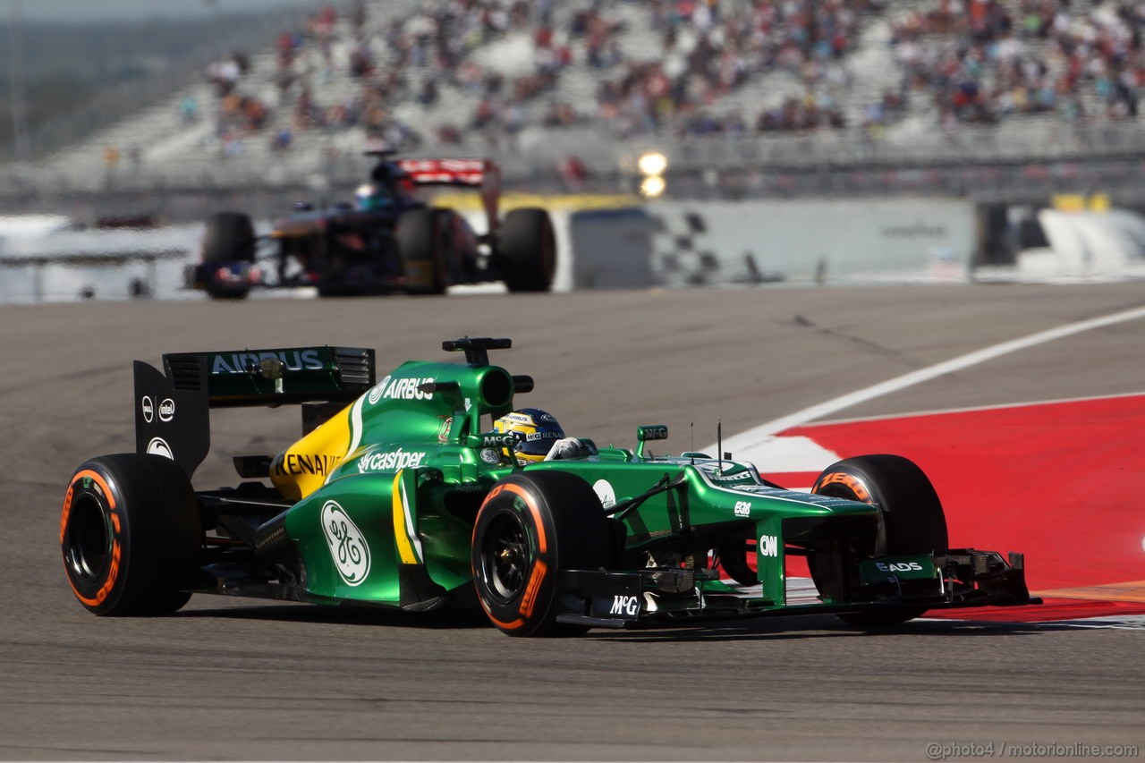 GP USA, 15.11.2013- Prove Libere 2, Charles Pic (FRA) Caterham F1 Team CT03 