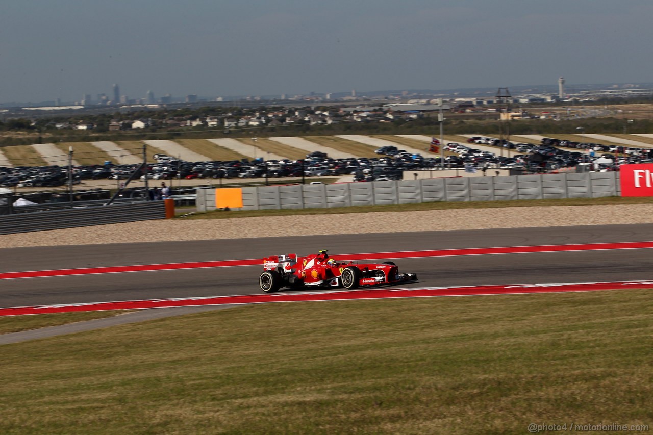 GP USA, 15.11.2013- Prove Libere 2, Felipe Massa (BRA) Ferrari F138 