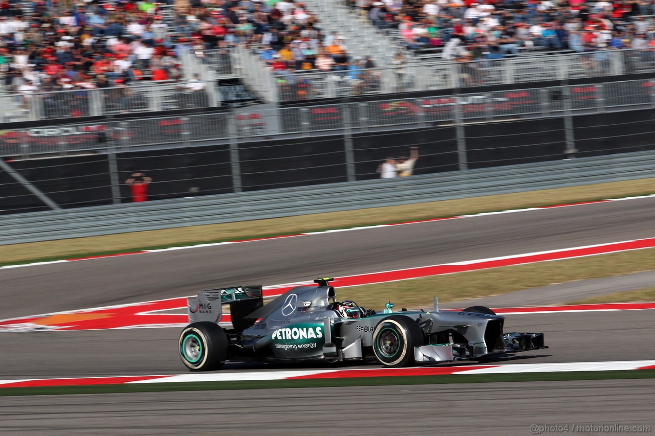 GP USA, 15.11.2013- Prove Libere 2, Lewis Hamilton (GBR) Mercedes AMG F1 W04 