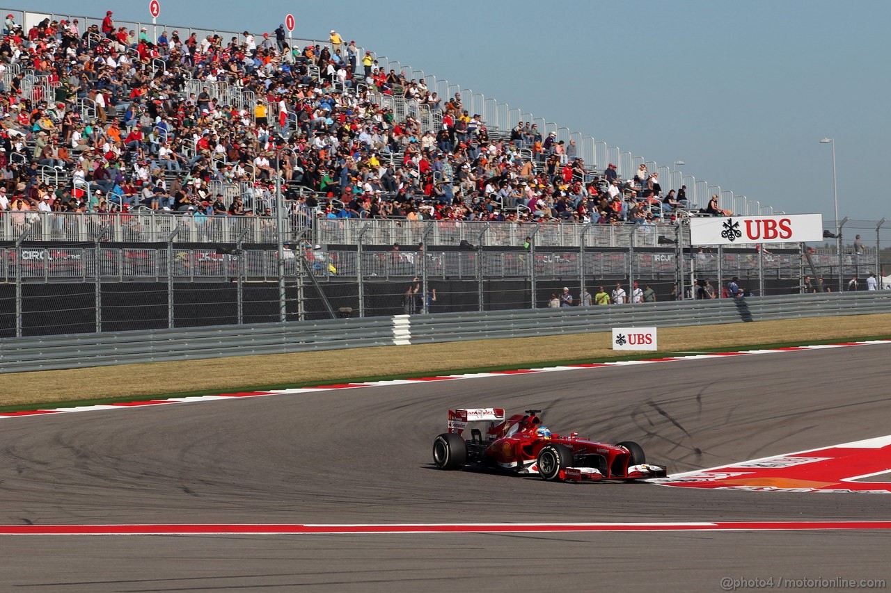 GP USA, 15.11.2013- Prove Libere 2, Fernando Alonso (ESP) Ferrari F138 
