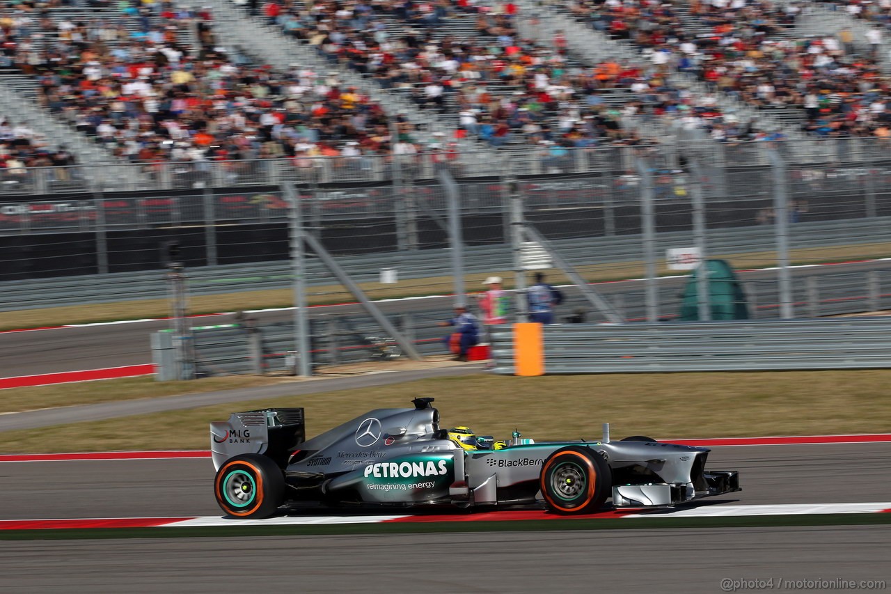 GP USA, 15.11.2013- Prove Libere 2, Nico Rosberg (GER) Mercedes AMG F1 W04 