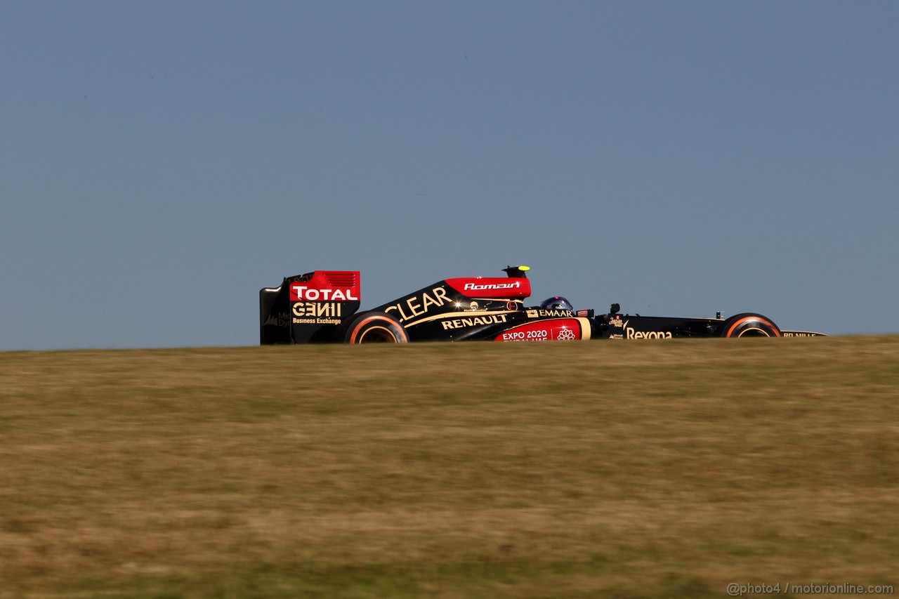 GP USA, 15.11.2013- Prove Libere 2, Romain Grosjean (FRA) Lotus F1 Team E21 
