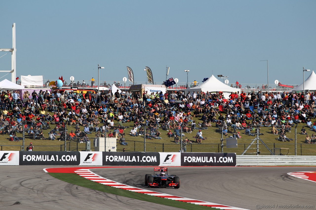 GP USA, 15.11.2013- Prove Libere 2, Jenson Button (GBR) McLaren Mercedes MP4-28 