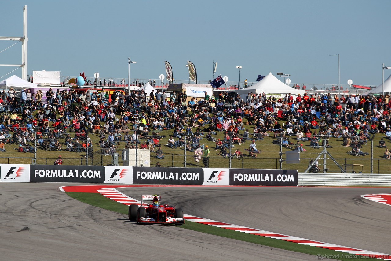GP USA, 15.11.2013- Prove Libere 2, Felipe Massa (BRA) Ferrari F138 