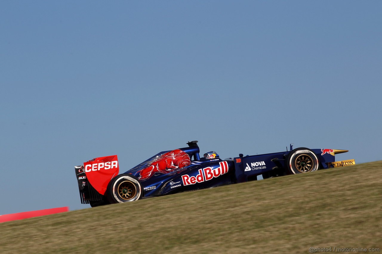GP USA, 15.11.2013- Prove Libere 2, Jean-Eric Vergne (FRA) Scuderia Toro Rosso STR8 