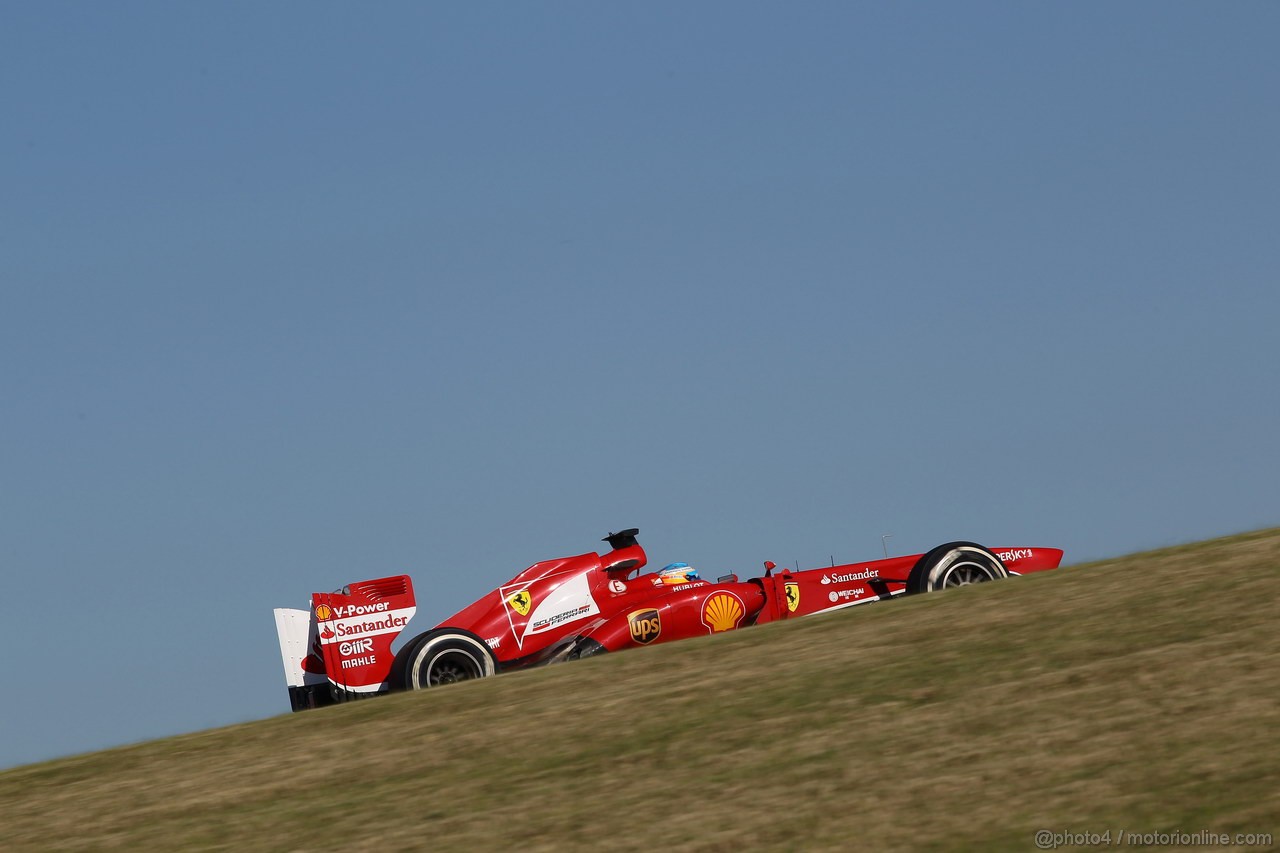 GP USA, 15.11.2013- Prove Libere 2, Fernando Alonso (ESP) Ferrari F138 