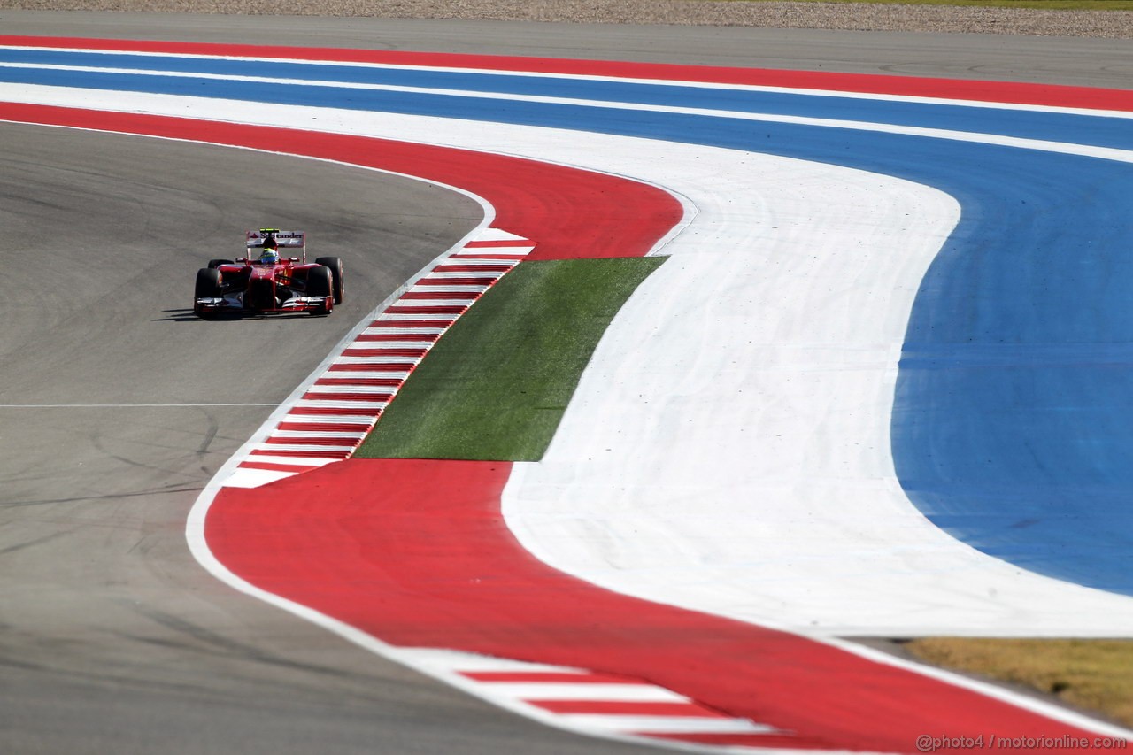 GP USA, 15.11.2013- Prove Libere 2, Felipe Massa (BRA) Ferrari F138 