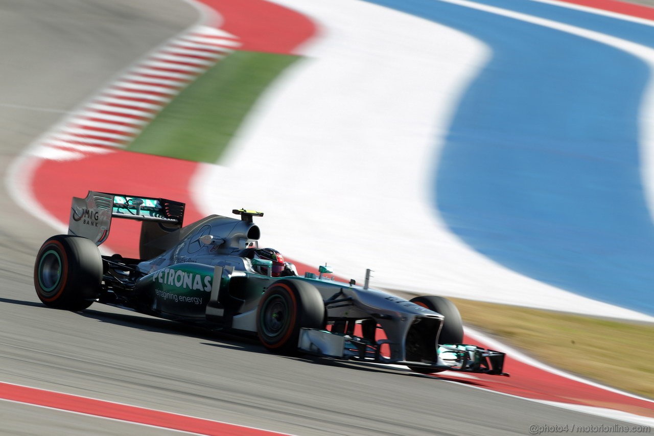GP USA, 15.11.2013- Prove Libere 2, Lewis Hamilton (GBR) Mercedes AMG F1 W04 