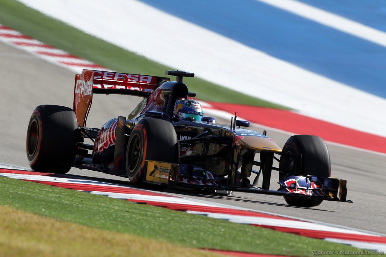 GP USA, 15.11.2013- Prove Libere 2, Jean-Eric Vergne (FRA) Scuderia Toro Rosso STR8 