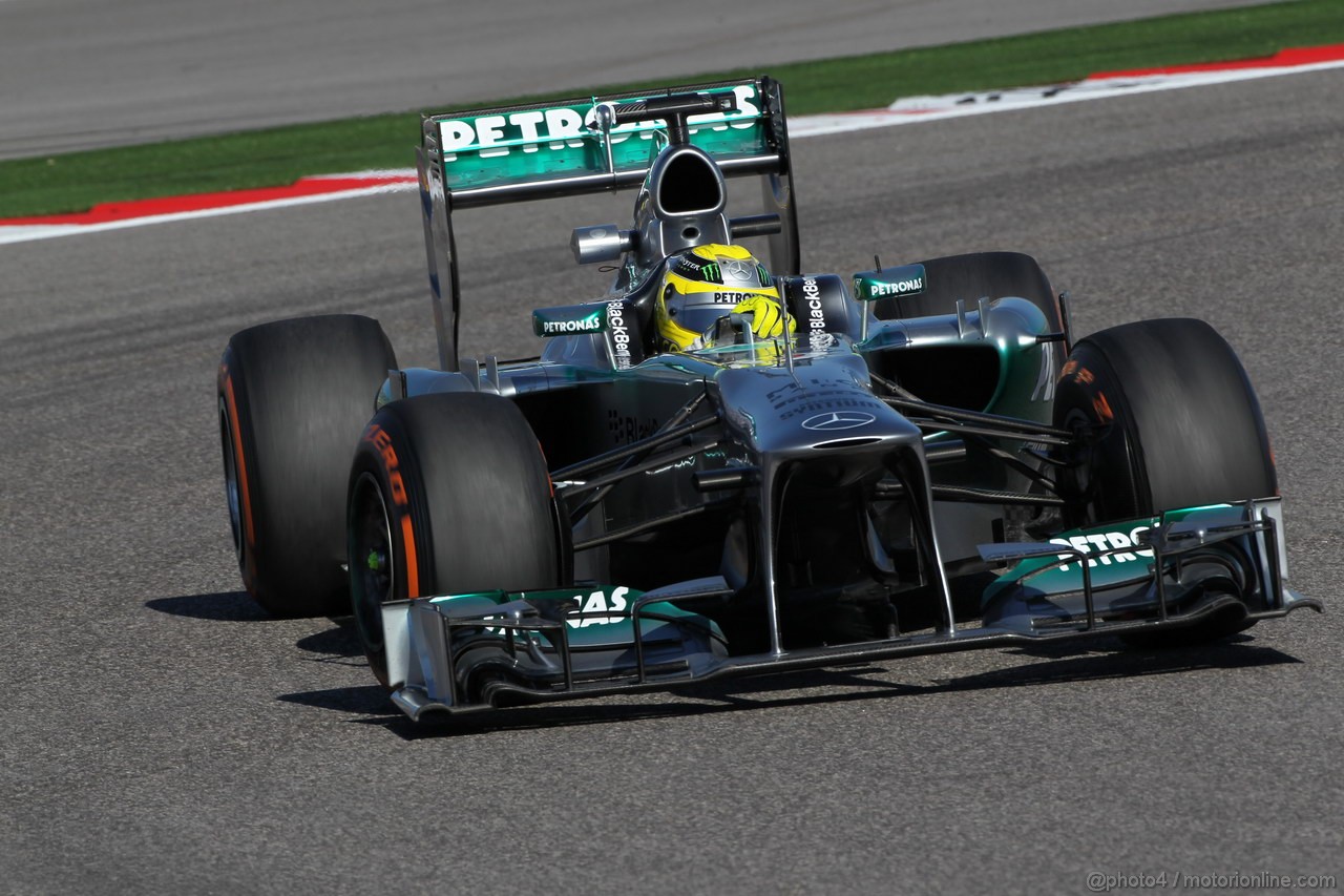GP USA, 15.11.2013- Prove Libere 2, Nico Rosberg (GER) Mercedes AMG F1 W04 