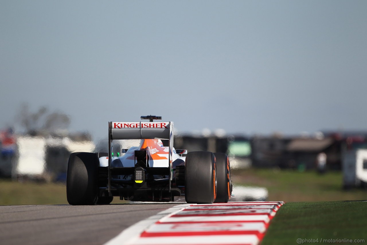 GP USA, 15.11.2013- Prove Libere 2, Paul di Resta (GBR) Sahara Force India F1 Team VJM06 
