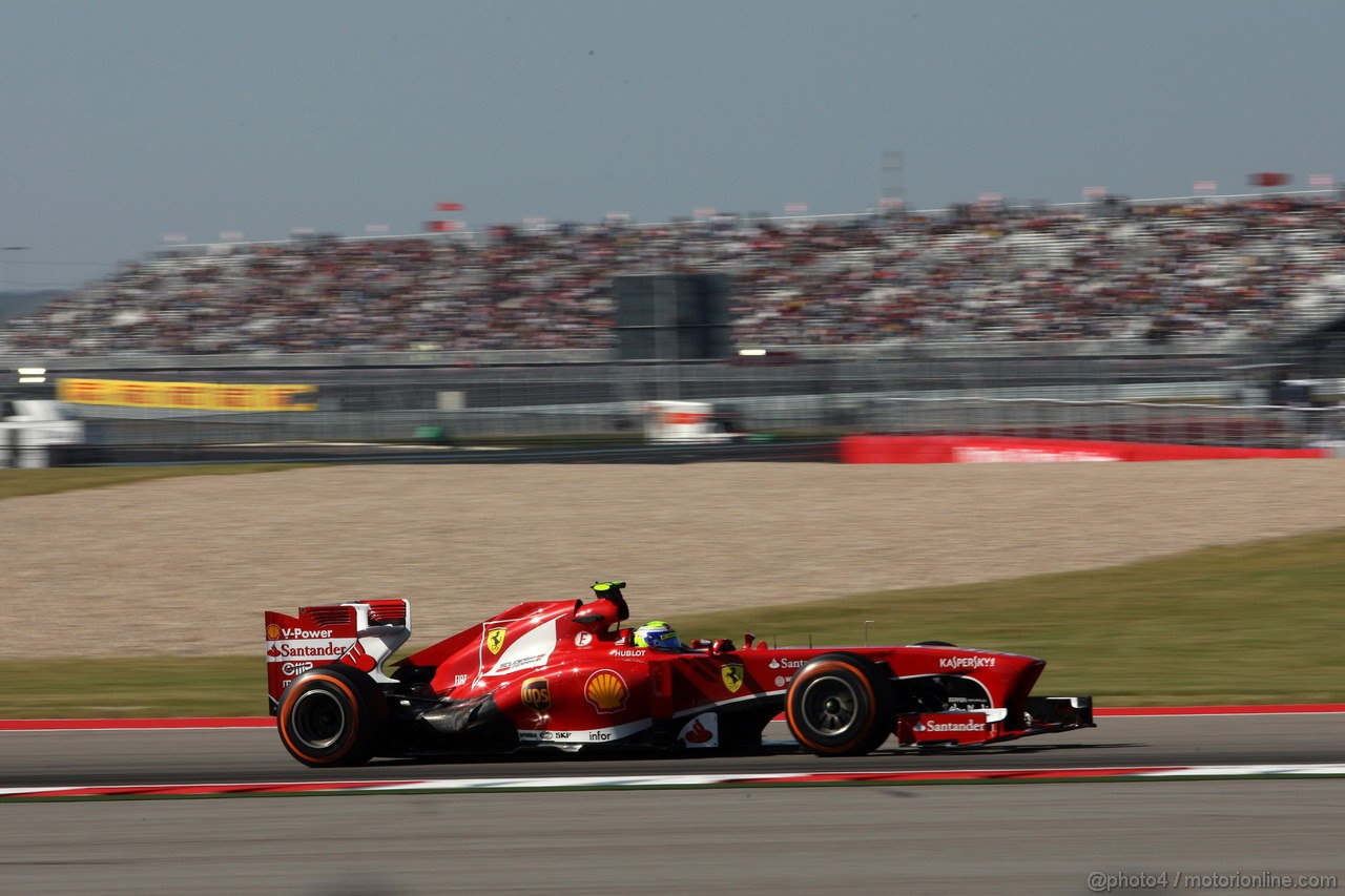 GP USA, 15.11.2013- Prove Libere 2, Felipe Massa (BRA) Ferrari F138 
