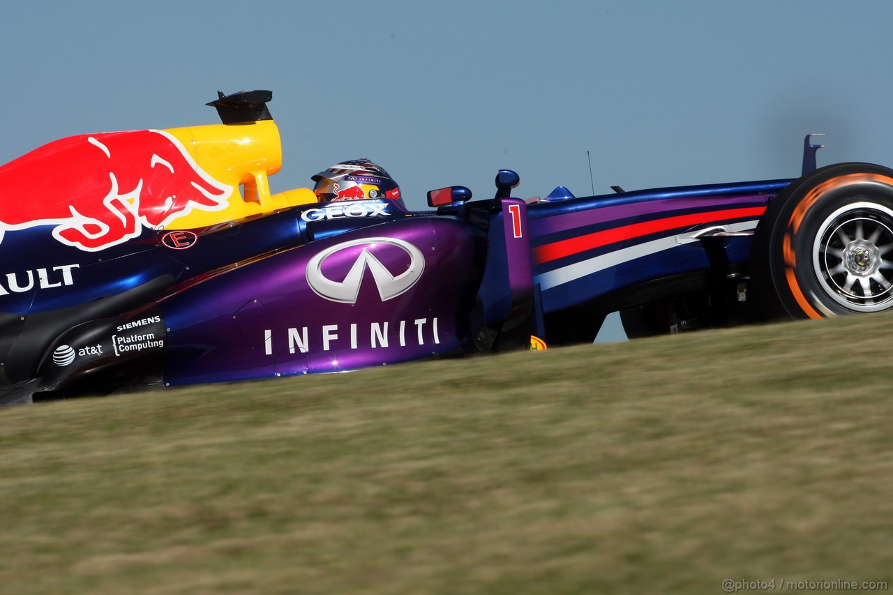 GP USA, 15.11.2013- Prove Libere 2, Sebastian Vettel (GER) Red Bull Racing RB9 