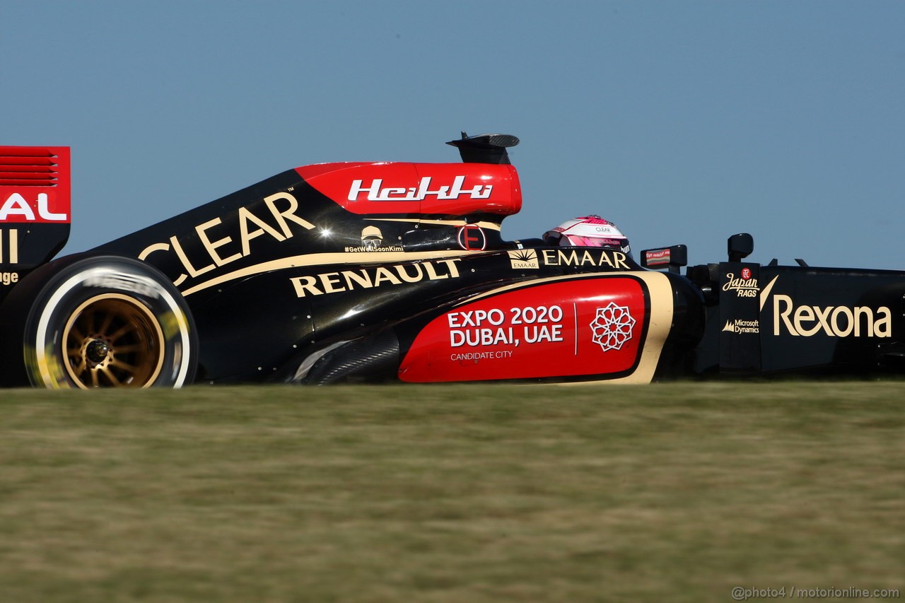 GP USA, 15.11.2013- Prove Libere 2, Heikki Kovalainen (FIN) Lotus F1 Team E21  