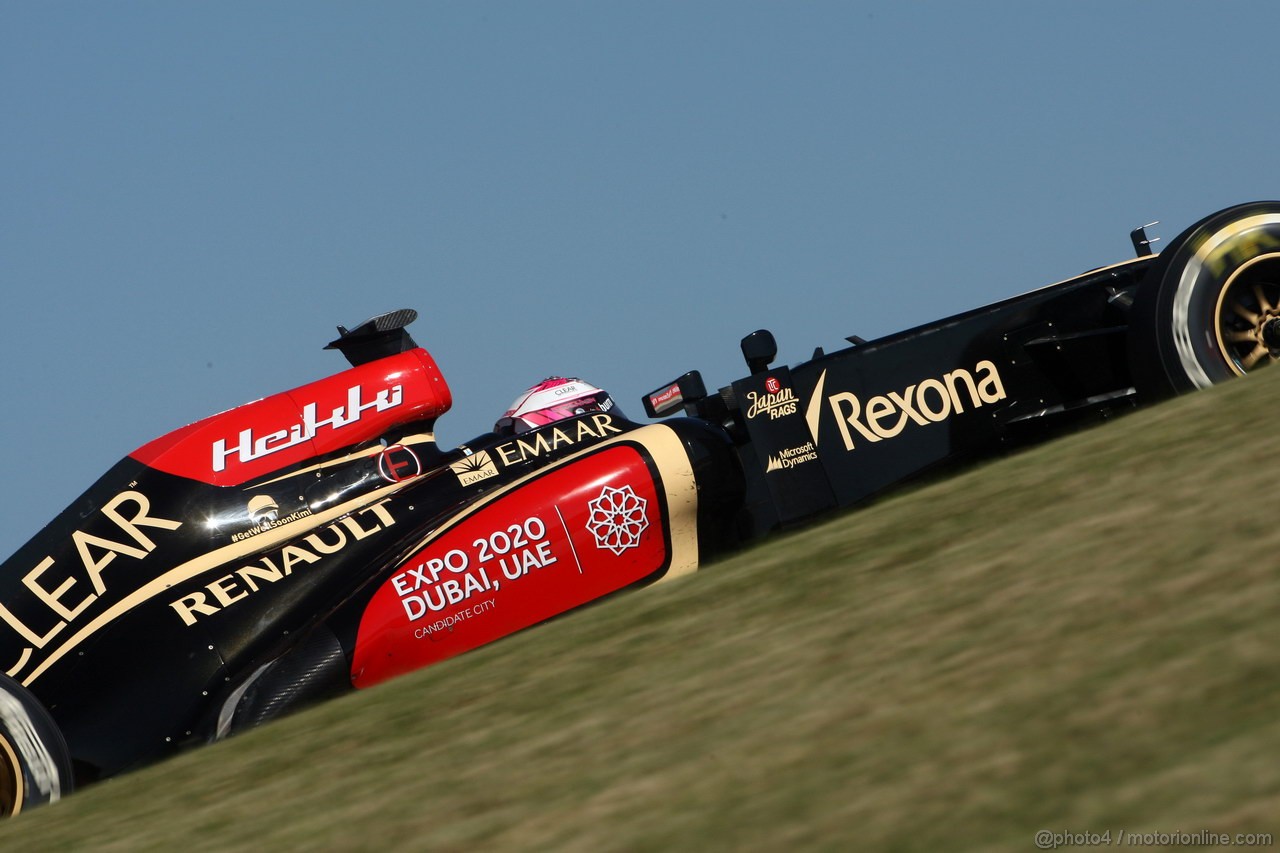 GP USA, 15.11.2013- Prove Libere 2, Heikki Kovalainen (FIN) Lotus F1 Team E21  