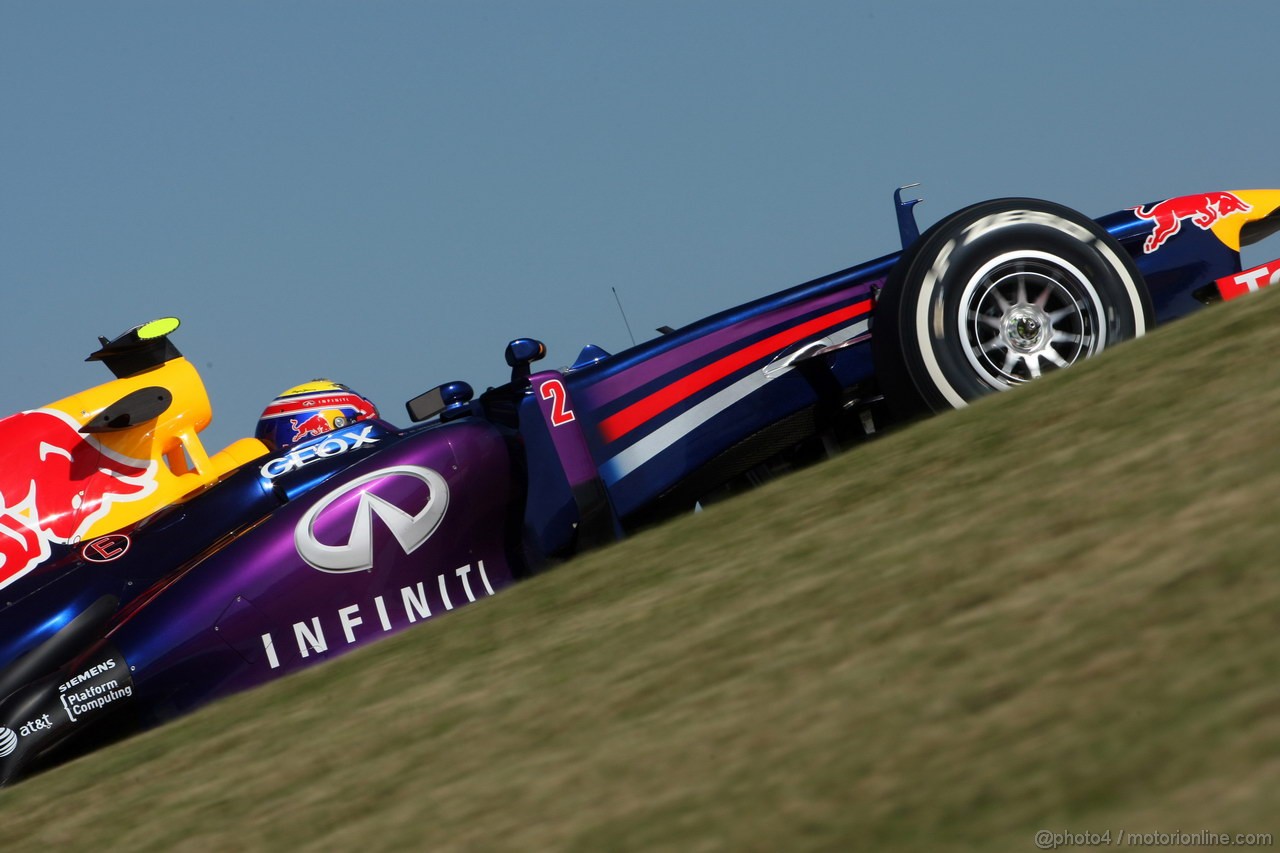 GP USA, 15.11.2013- Prove Libere 2, Mark Webber (AUS) Red Bull Racing RB9 