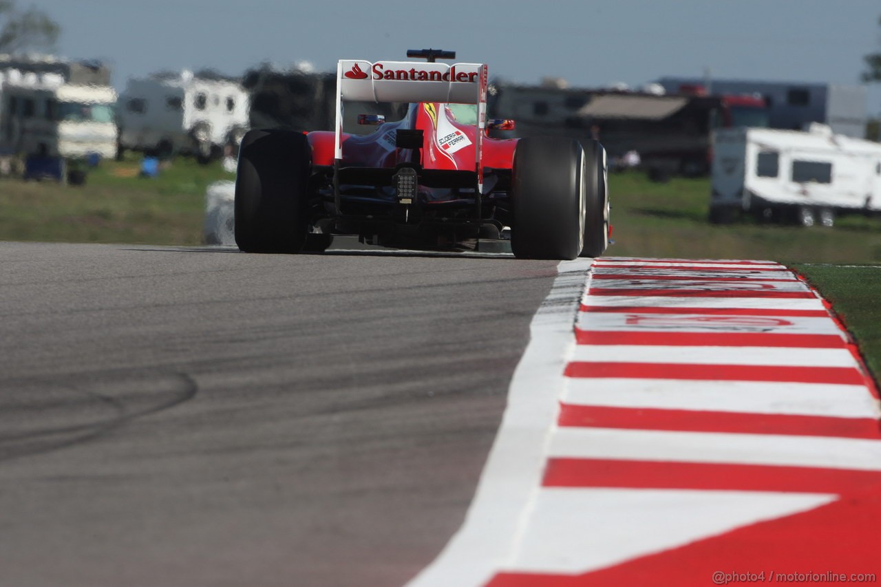 GP USA, 15.11.2013- Prove Libere 2, Fernando Alonso (ESP) Ferrari F138 