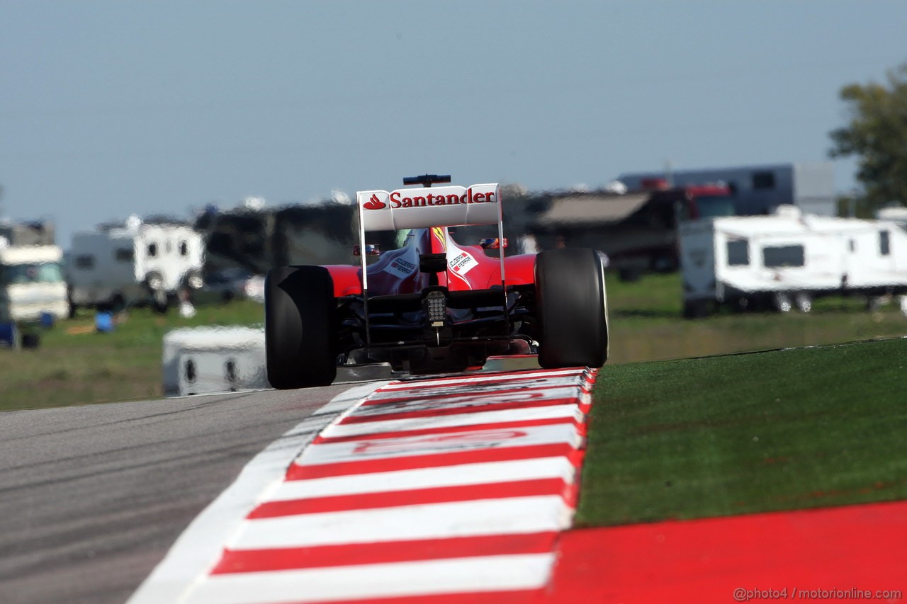 GP USA, 15.11.2013- Prove Libere 2, Fernando Alonso (ESP) Ferrari F138 