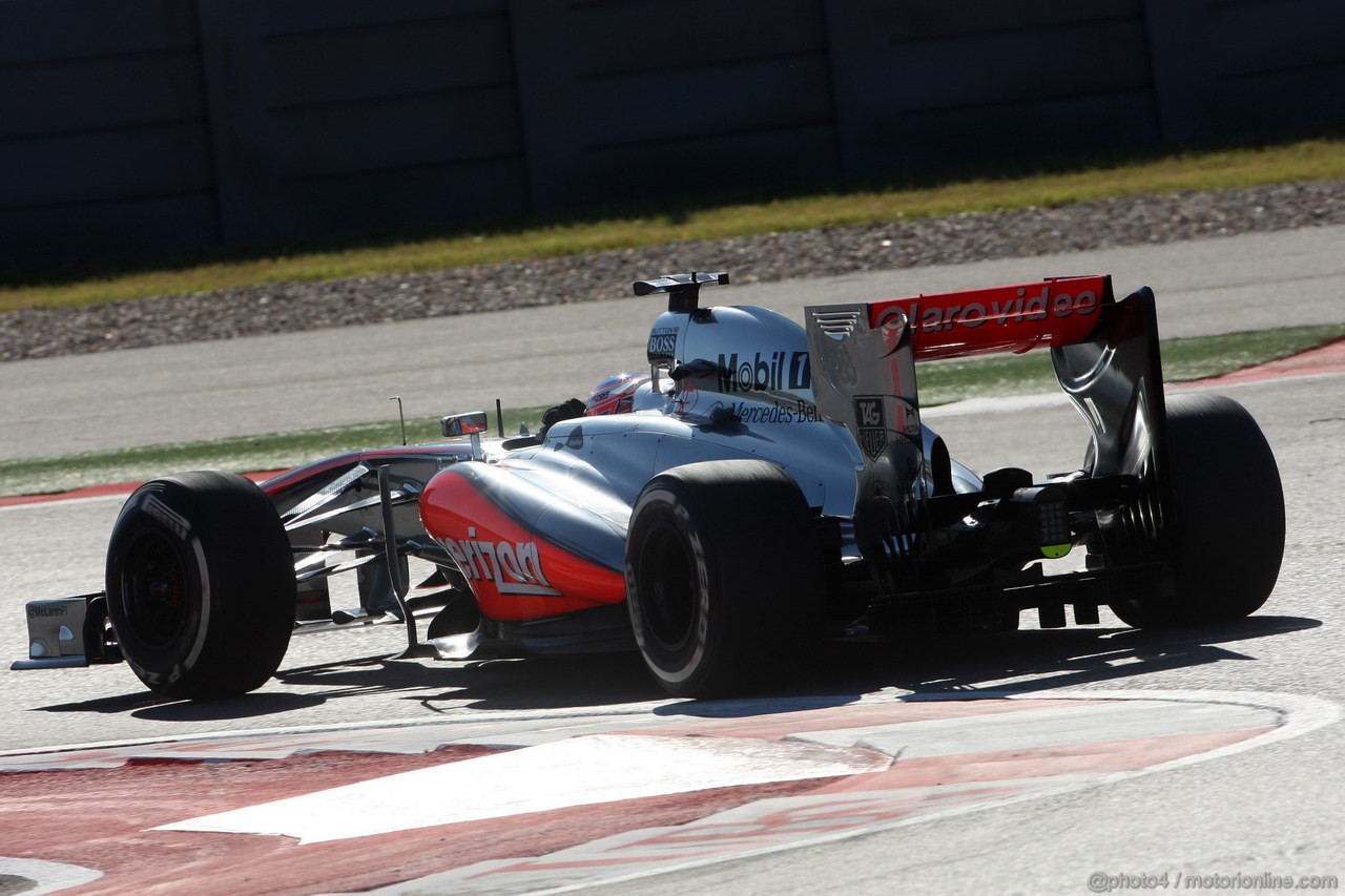 GP USA, 15.11.2013- Prove Libere 2, Jenson Button (GBR) McLaren Mercedes MP4-28 