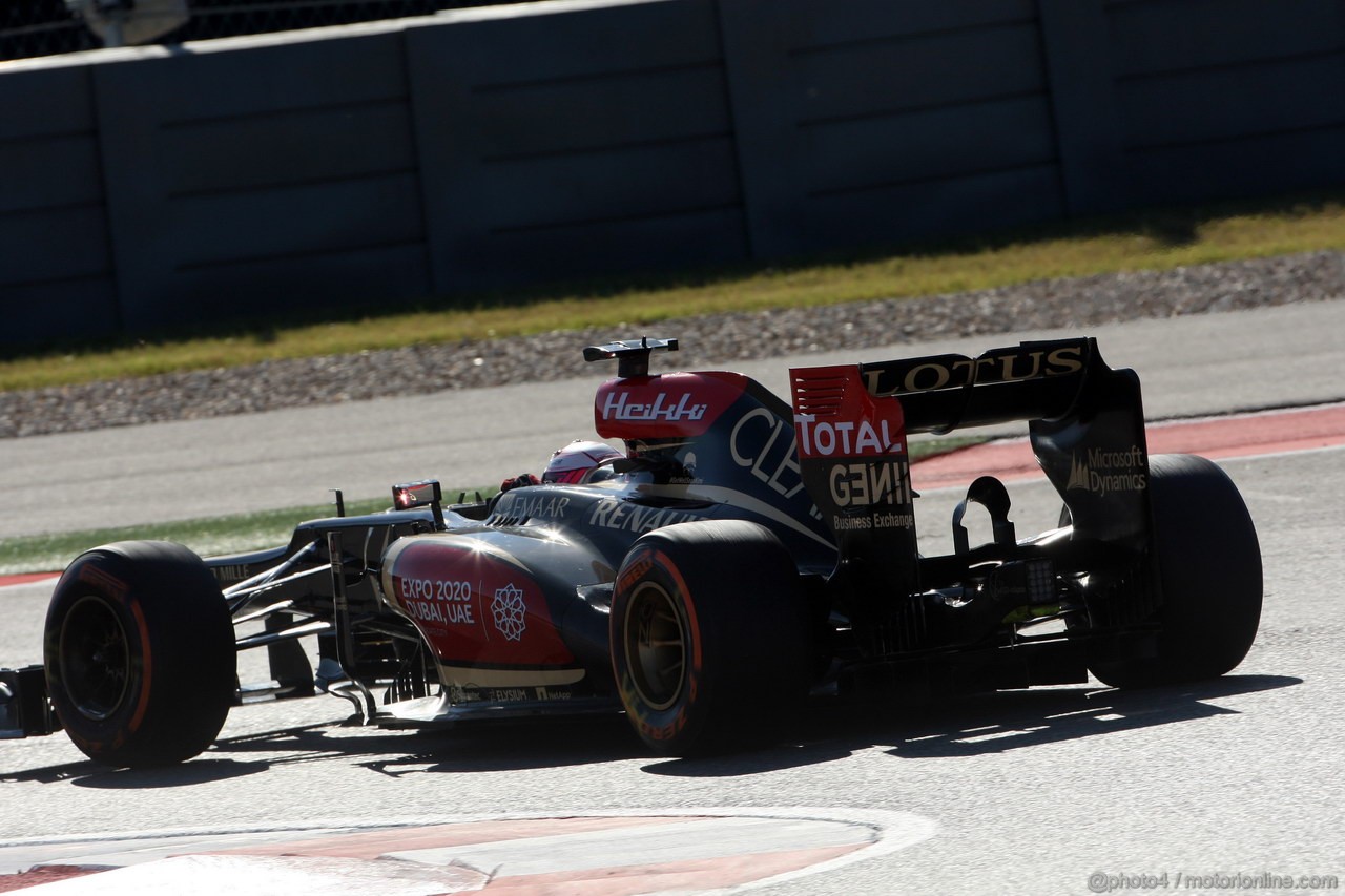 GP USA, 15.11.2013- Prove Libere 2, Heikki Kovalainen (FIN) Lotus F1 Team E21  