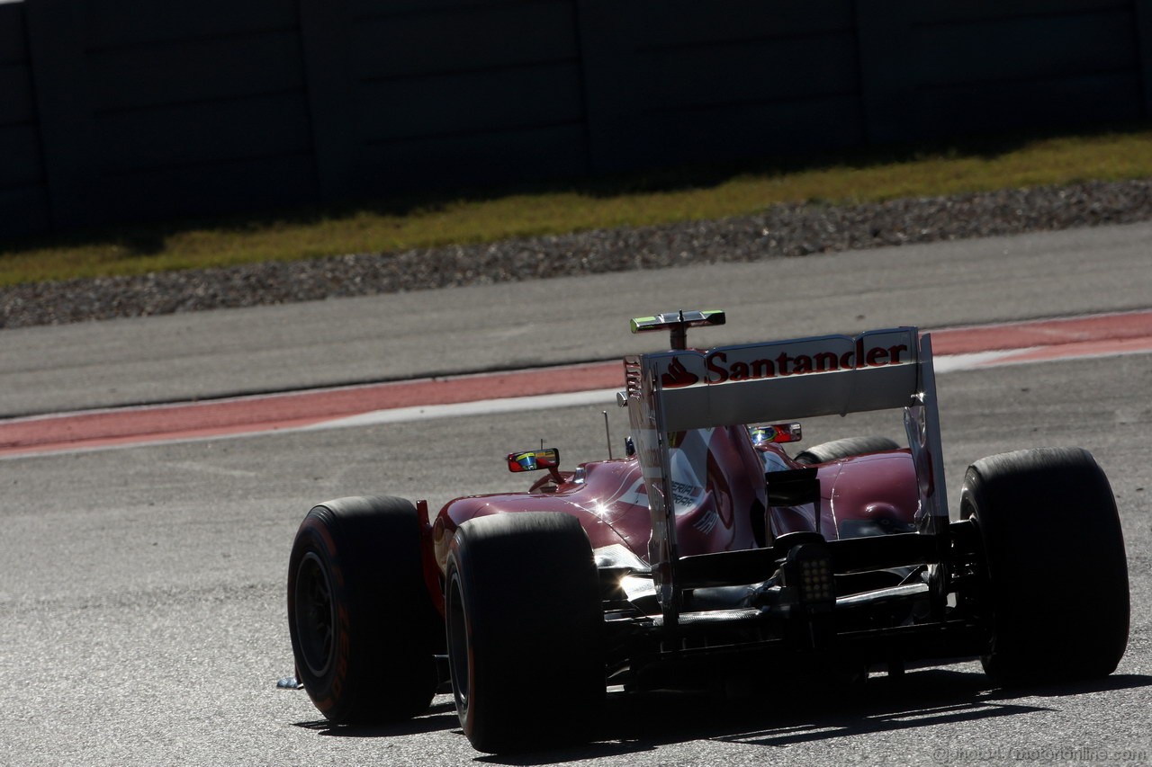 GP USA, 15.11.2013- Prove Libere 2, Felipe Massa (BRA) Ferrari F138 