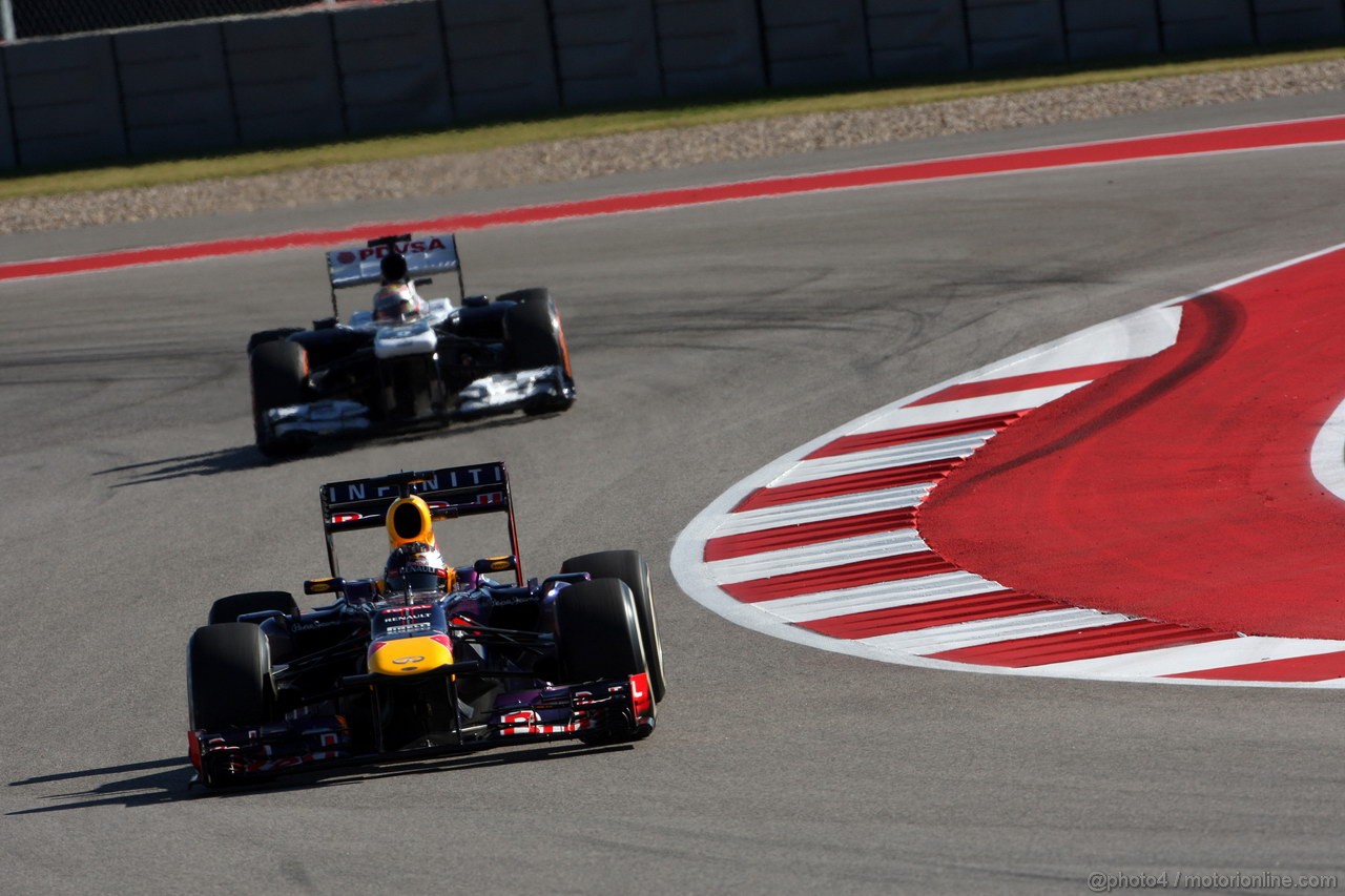 GP USA, 15.11.2013- Prove Libere 2, Sebastian Vettel (GER) Red Bull Racing RB9 