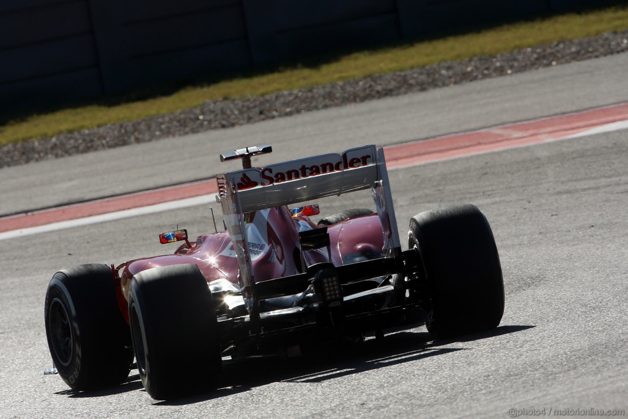 GP USA, 15.11.2013- Prove Libere 2, Fernando Alonso (ESP) Ferrari F138 