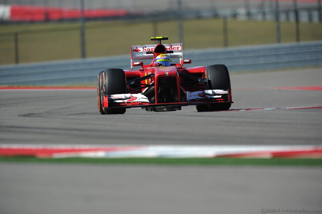 GP USA, 15.11.2013- Prove Libere 2, Felipe Massa (BRA) Ferrari F138 