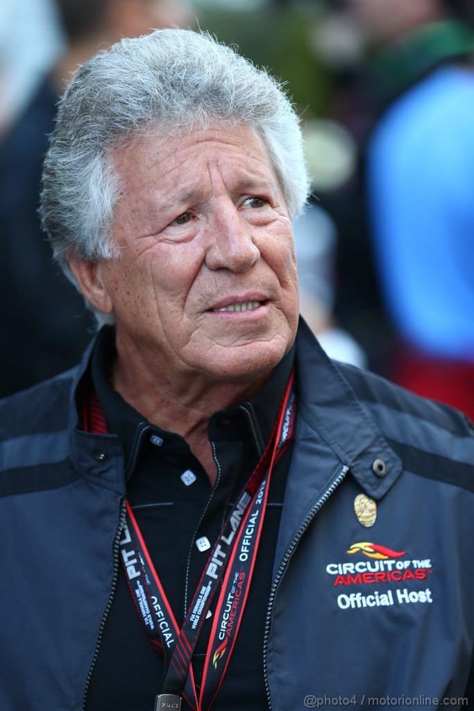 GP USA, 15.11.2013- Prove Libere 2, Mario Andretti (USA), Former F1 driver
