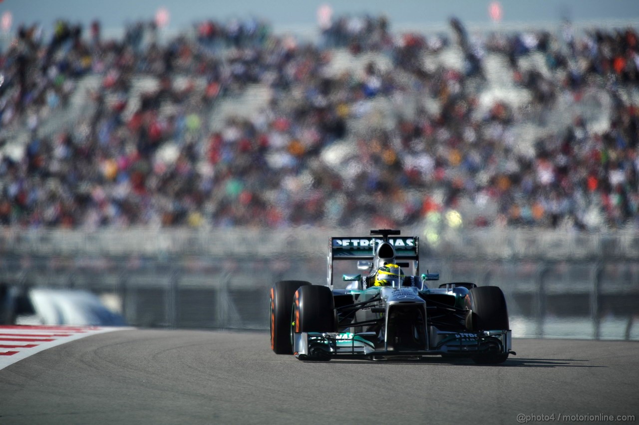 GP USA, 15.11.2013- Prove Libere 2, Nico Rosberg (GER) Mercedes AMG F1 W04 