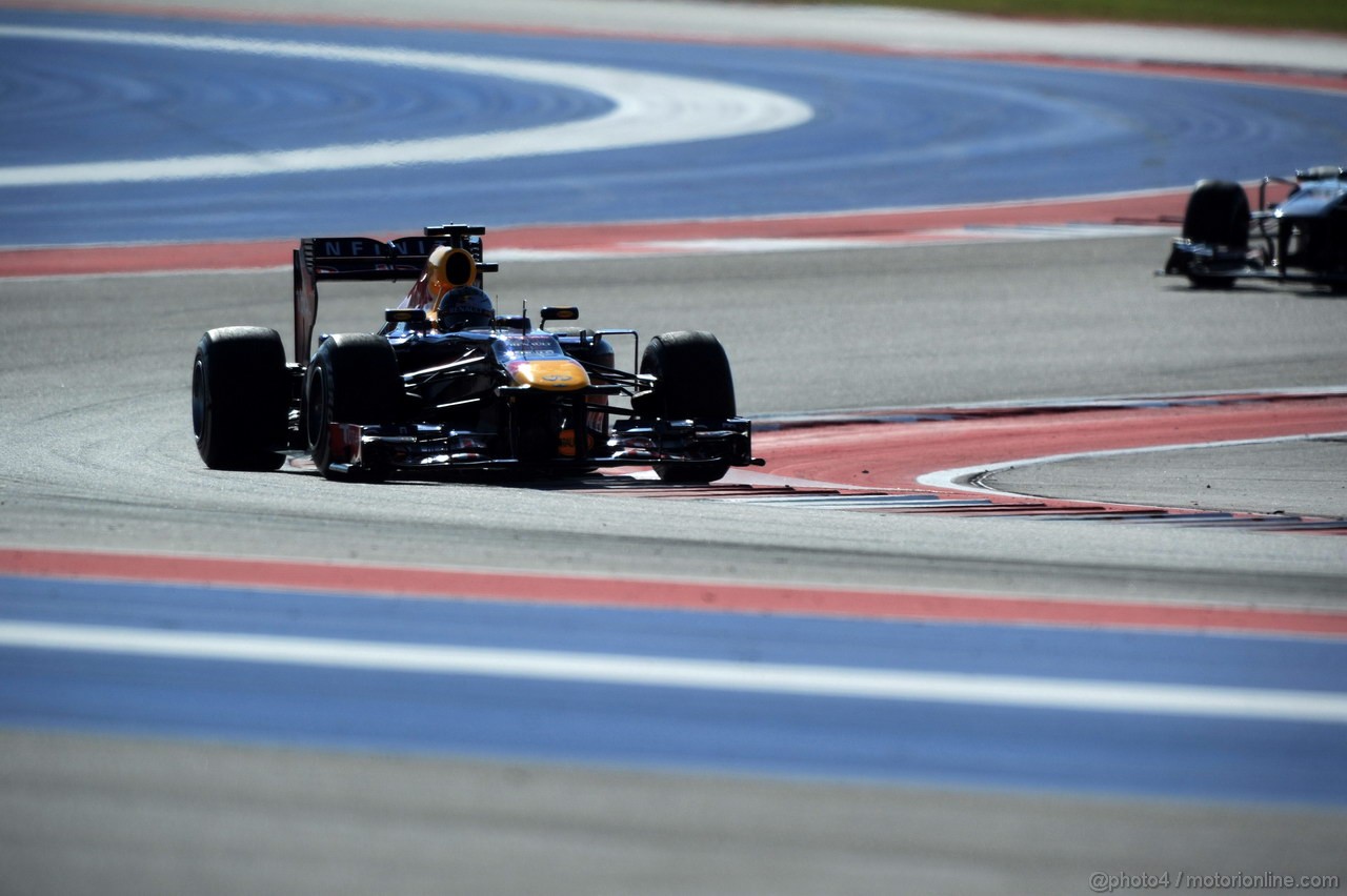 GP USA, 15.11.2013- Prove Libere 2, Sebastian Vettel (GER) Red Bull Racing RB9 