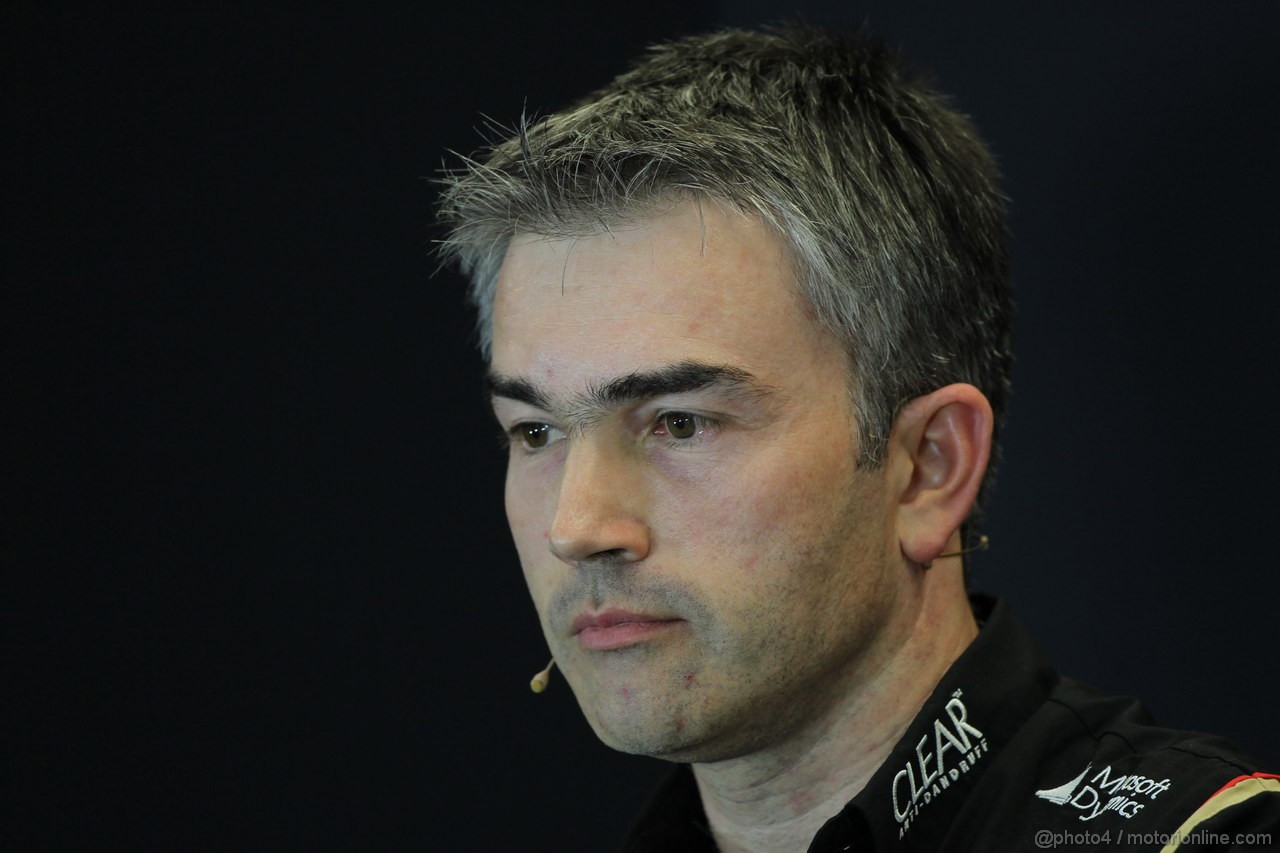 GP USA, 15.11.2013- Conferenza Stampa, Nick Chester (GBR) Lotus F1 Team Technical Director