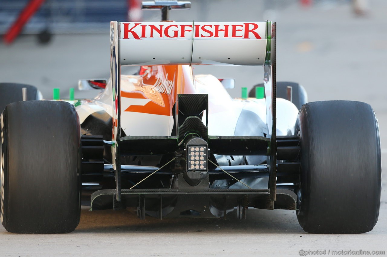 JEREZ TEST FEBBRAIO 2013, James Rossiter (GBR) Sahara Force India F1 VJM06 Simulator Driver running flow-vis paint.
07.02.2013. 