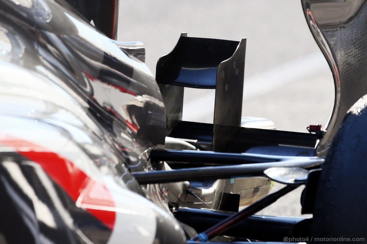 JEREZ TEST FEBBRAIO 2013, Sauber C32 rear suspension e rear wing detail.
07.02.2013. 
