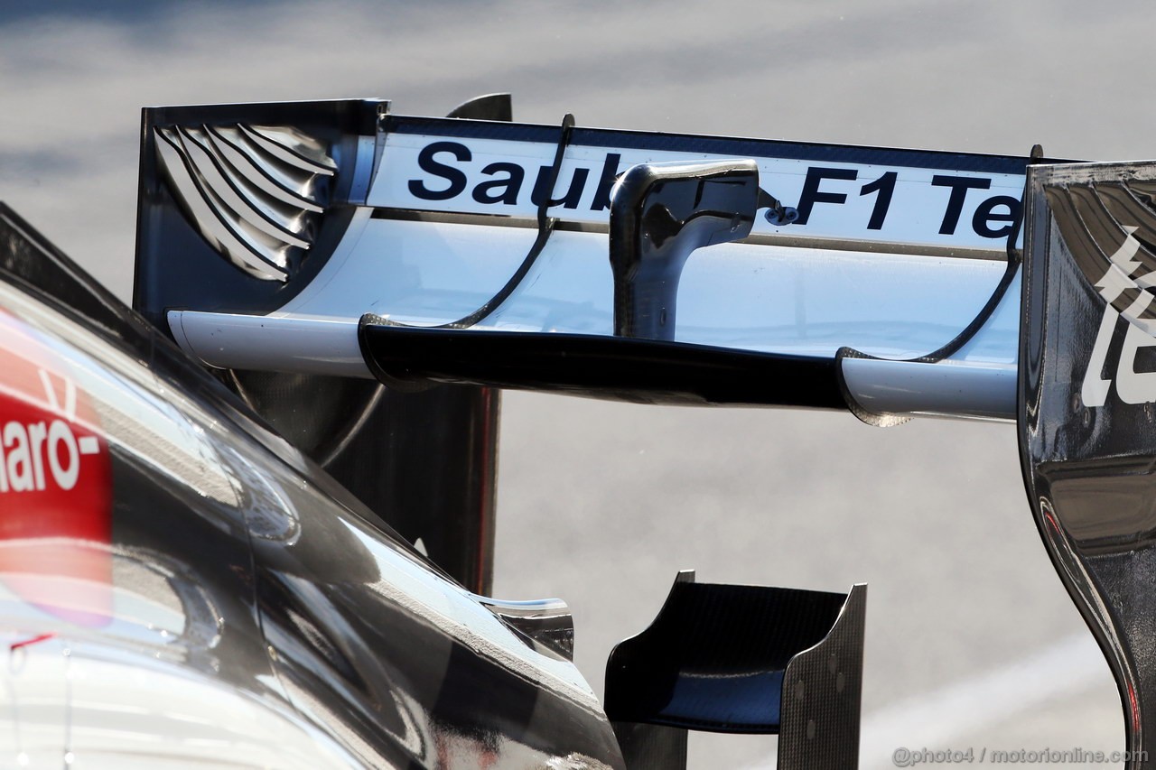 JEREZ TEST FEBBRAIO 2013, Sauber C32 rear wing.
07.02.2013. 
