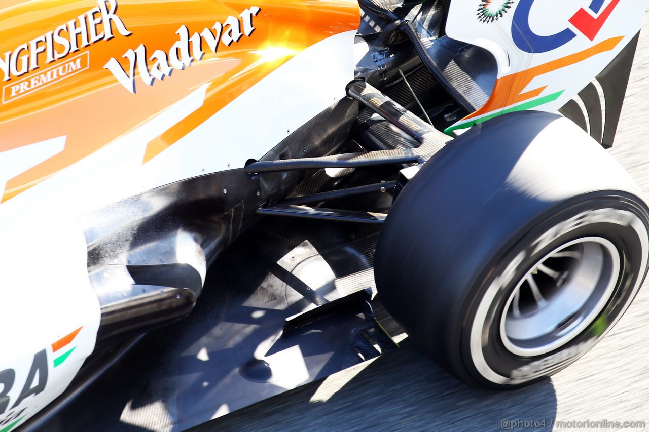 JEREZ TEST FEBBRAIO 2013, Sahara Force India F1 VJM06 rear suspension e exhaust.
07.02.2013. 