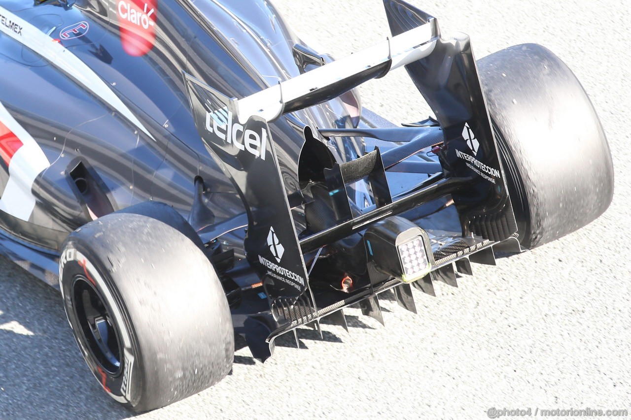JEREZ TEST FEBBRAIO 2013, Sauber C32 rear wing e rear diffuser.
07.02.2013. 