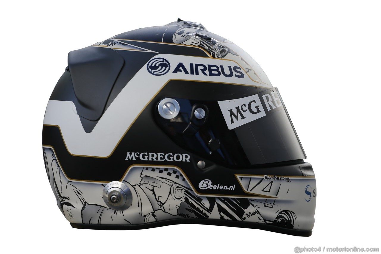 JEREZ TEST FEBBRAIO 2013, The helmet of Giedo van der Garde (NLD) Caterham F1 Team.
07.02.2013. 