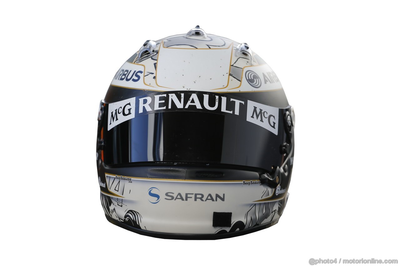 JEREZ TEST FEBBRAIO 2013, The helmet of Giedo van der Garde (NLD) Caterham F1 Team.
07.02.2013. 