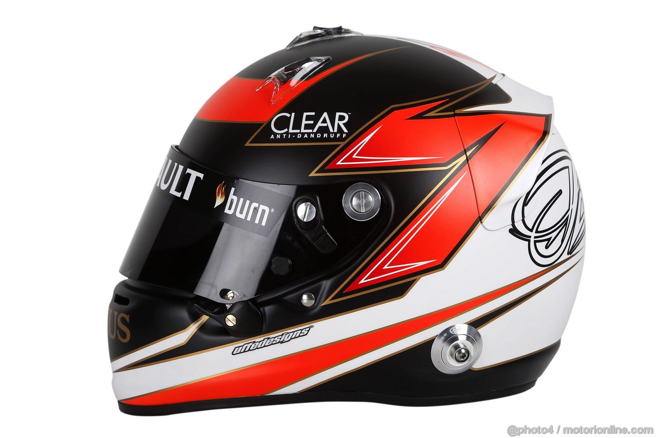 JEREZ TEST FEBBRAIO 2013, The helmet of Kimi Raikkonen (FIN) Lotus F1 Team.
07.02.2013. 