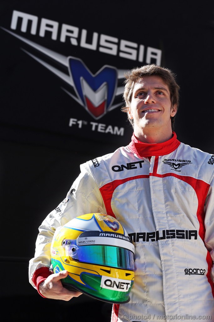 JEREZ TEST FEBBRAIO 2013, Luiz Razia (BRA) Marussia F1 Team.
07.02.2013. 