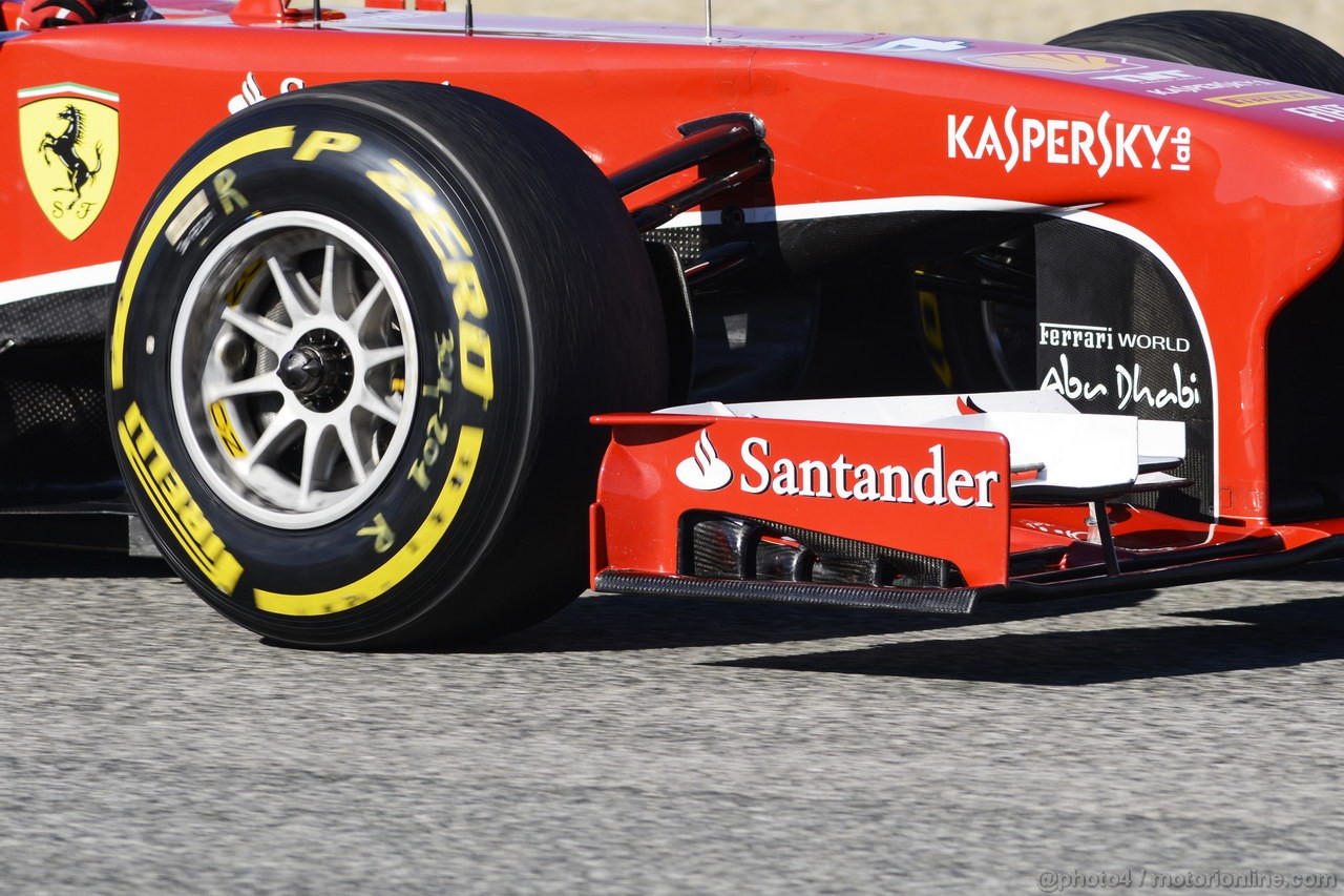 JEREZ TEST FEBBRAIO 2013, Felipe Massa (BRA) Ferrari F138 front wing detail.
07.02.2013. 