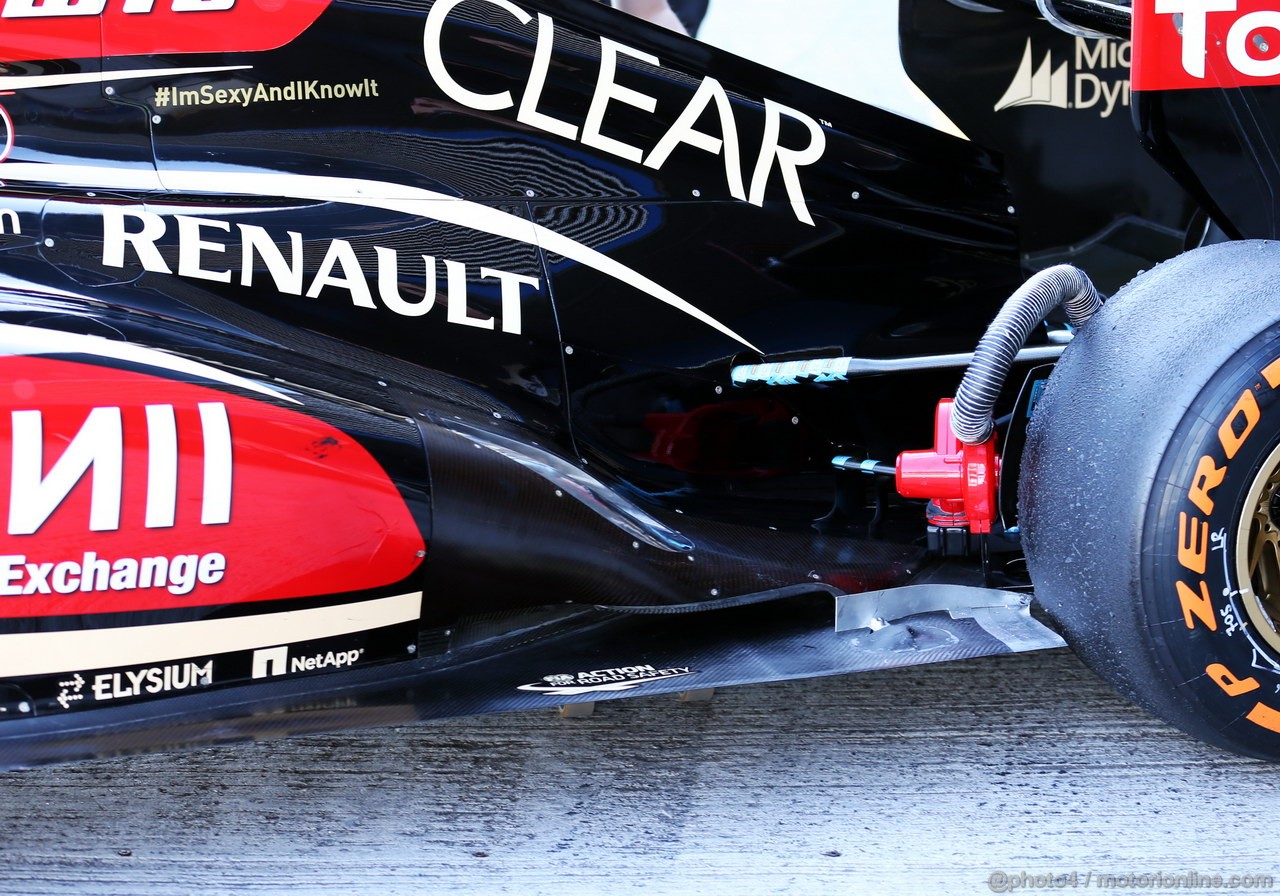 JEREZ TEST FEBBRAIO 2013, Lotus F1 E21 exhaust.
07.02.2013. 