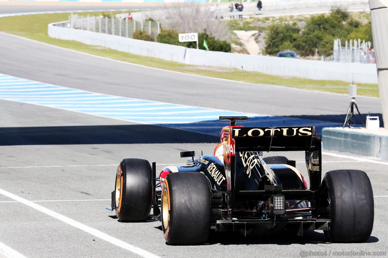 JEREZ TEST FEBBRAIO 2013, Kimi Raikkonen (FIN) Lotus F1 E21.
07.02.2013. 