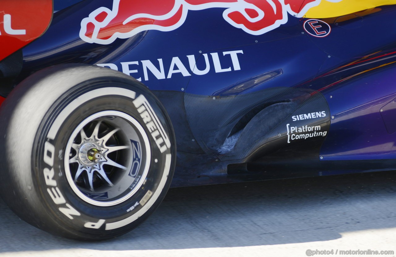 JEREZ TEST FEBBRAIO 2013, Red Bull Racing RB9 exhaust.
07.02.2013. 