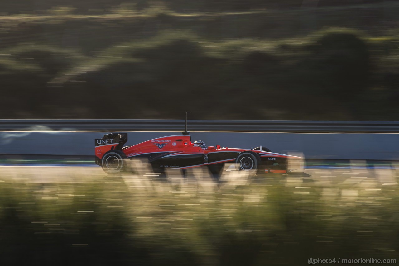 JEREZ TEST FEBBRAIO 2013, Max Chilton (GBR) Marussia F1 Team MR02.
07.02.2013. 