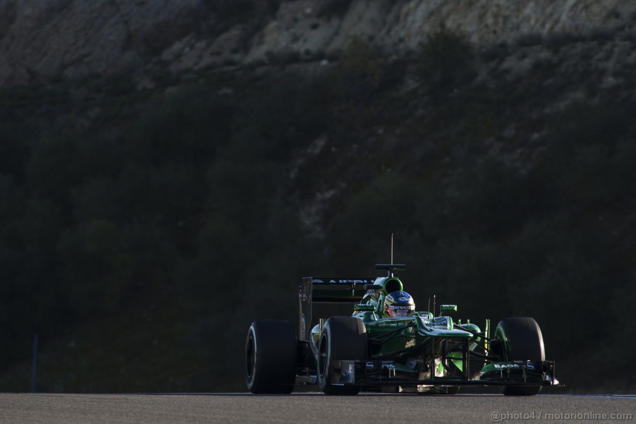 JEREZ TEST FEBBRAIO 2013, Giedo van der Garde (NLD) Caterham CT03.
07.02.2013. 