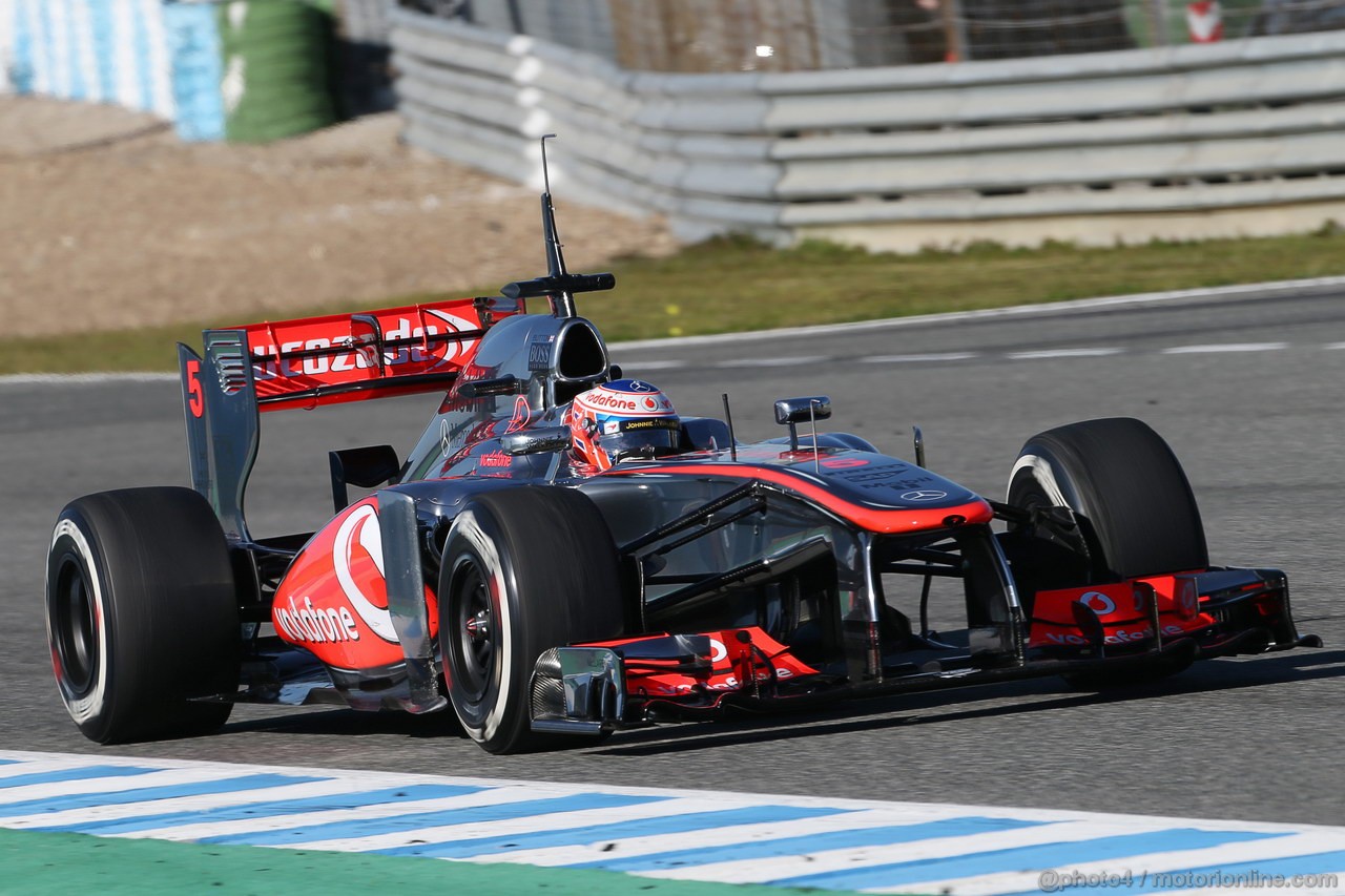 JEREZ TEST FEBBRAIO 2013, Jenson Button (GBR) McLaren MP4-28.
07.02.2013. 